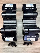 TUV Pro-Swivel Truss Clamp Black 2 inch 2 Pack Heavy Duty 500kg Swivel Coupler