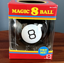 Mattel Games Magic 8 Ball Kids Toy, Retro Themed Novelty Fortune Teller, Ask a Q