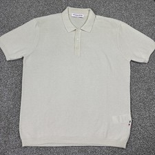 Orlebar Brown Maranon classic fit mercerised cotton polo shirt Cream Color XXL