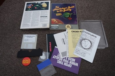 The Hitchhikers Guide To The Galaxy von Infocom OVP Atari ST Spiel sehr guter Zustand