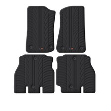 TRAVALL All Weather Floor Mats for Jeep Wrangle 2018- 4 Door Premium Rubber Set