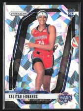 Aaliyah Edwards 2024-25 Panini Prizm WNBA Silver Cracked Ice RC B #142