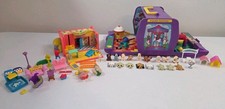 Vtg 1995 Pound Puppies Amusement Park Figurines  Partial Polly Pocket Mall