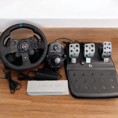 Logitech G923 Racing Wheel & Pedals + Shifter Bundle for PS5, PS4 and PC