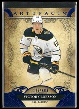 2020-21 Upper Deck Artifacts Victor Olofsson Blue Sapphire /499 #78 Sabres