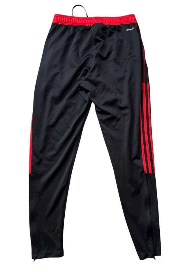 Pantalones Adidas Para Hombre Talla Grande Negro Rojo Tiro 21 Fútbol Pantalones de Pista Aeroready Foto 2 de 4
