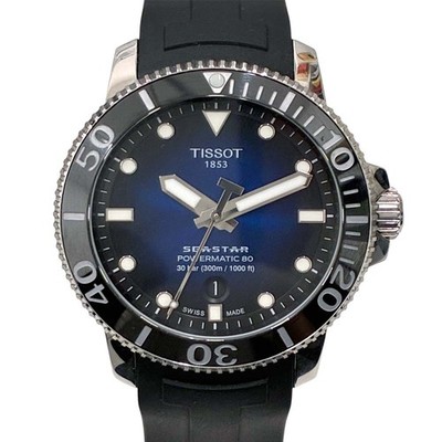 TISSOT WATCH T120.407.11.081.01 SEASTAR POWERMATIC NAVY/BLACK AUTOMATIC SS MEN'S