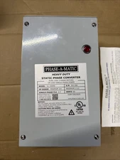PHASE-A-MATIC UL-200HD Phase Converter,3/4 to 1 1/2 HP OP 787PK1