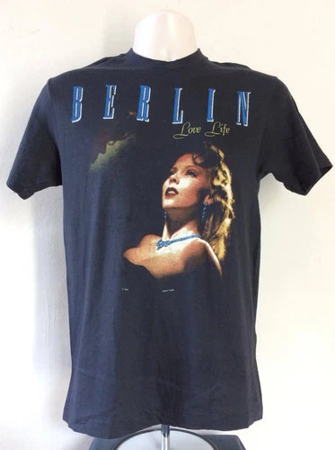 Berlin Love Life Tour Concert T-Shirt Black S/M 80s 1980s vintage concert t-shirt, vintage, single stitch, B+ condition
