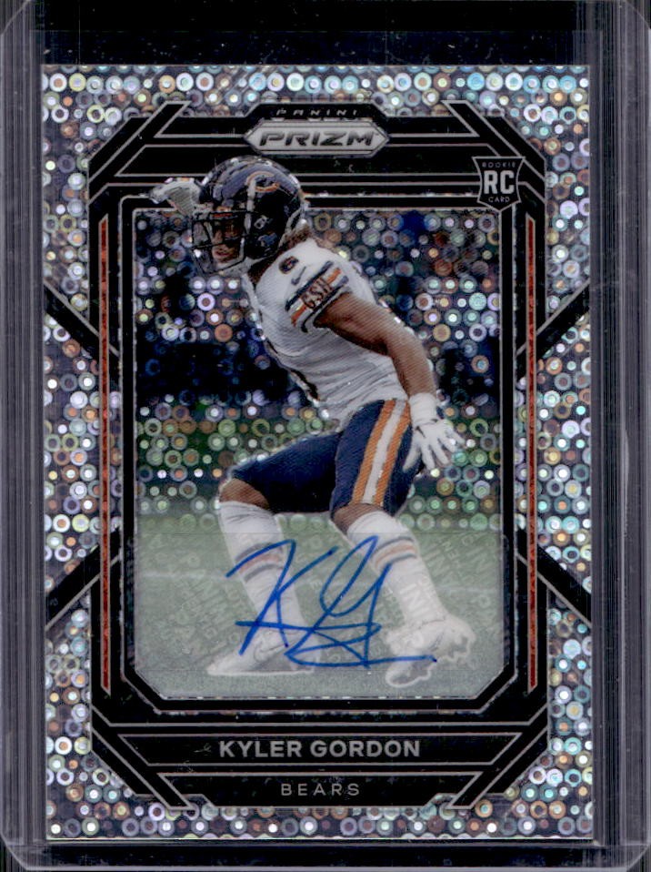 2022 Panini Prizm Kyler Gordon Rookie Auto No Huddle Rookie #385 Bears