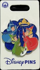 2025 Disney Parks Sleeping Beauty Fairies Flora Fauna Merrywesther Crown OE Pin