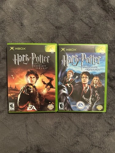 Harry Potter and the Prisoner of Azkaban & Goblet of Fire Microsoft Xbox Lot