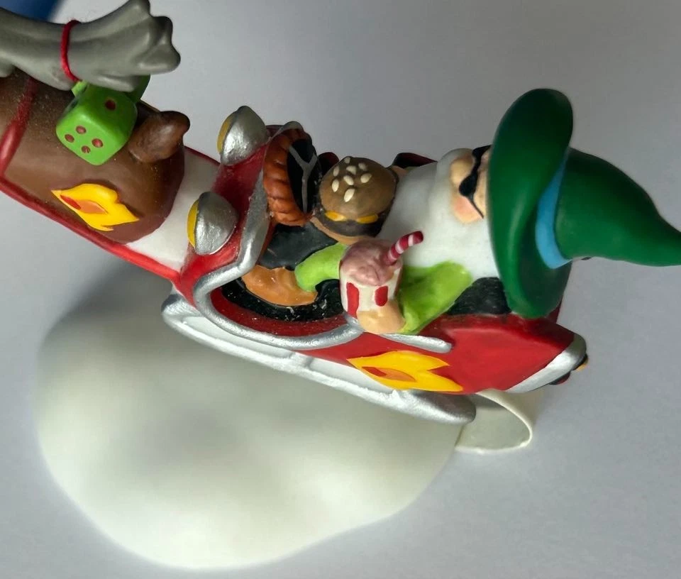 DEPT 56 FLY THROUGH ELF! North Pole, Perfect, Dice, Burger, Reindeer, Sleigh - Image 2 of 4