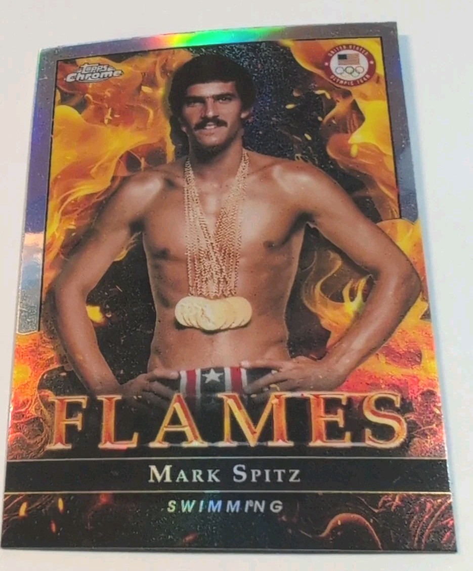 2024 Topps Chrome U.S. Olympic & Paralympic Team and Hopefuls Flames Mark Spitz
