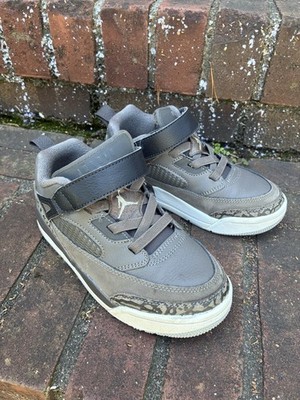 Jordan Boys Gray Animal Print Hook & Loop Sneakers 13c Low Top Sports Shoes