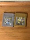 Lot of 2 Nintendo Game Boy Color Games Pokemon Gold and Silver Dry Battery