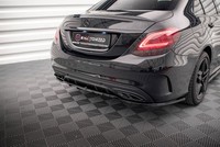 Maxton Design Diffusor Heckansatz Passend FüR Mercedes C Amg-Line W205 FL Schwar
