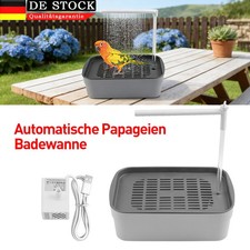 Automatische Vogelbadewanne USB Papagei Dusche für Nymphensittich Medium