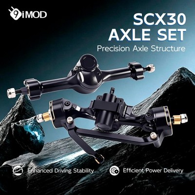 RC Vorne und hinten Axles Set Aluminum Upgrade für Axial 1/30 SCX30 RC Crawler
