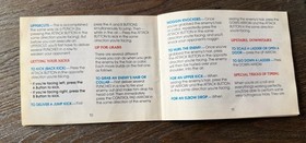 Double Dragon 2 II: The Revenge - NES Nintendo, Instruction Manual, Booklet Only