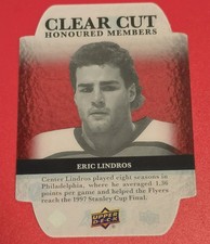 Eric Lindros ⭐TheGreat88⭐ '21-22 UD CLEAR CUT HONOURED MEMBERS ~/100 Flyers MINT