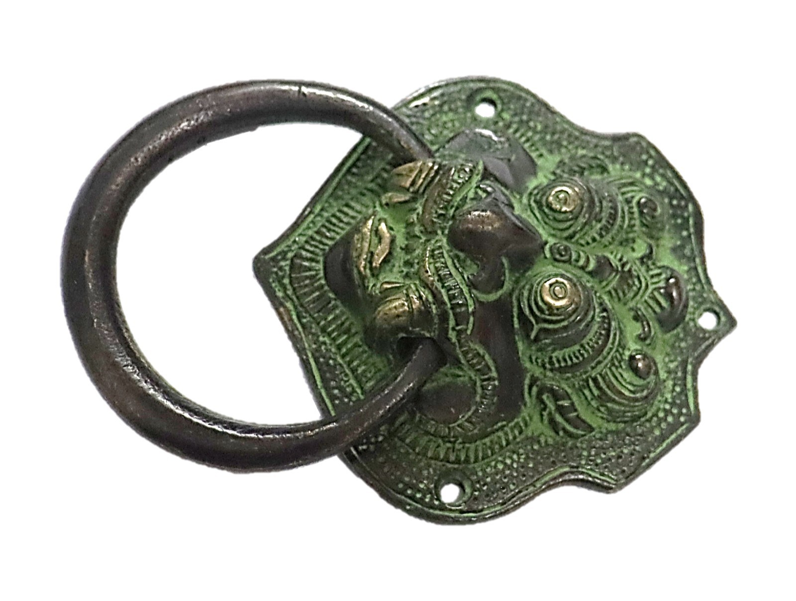 Yali Shape Vintage Antique Style Door Knocker Handmade Brass Door Pull ...