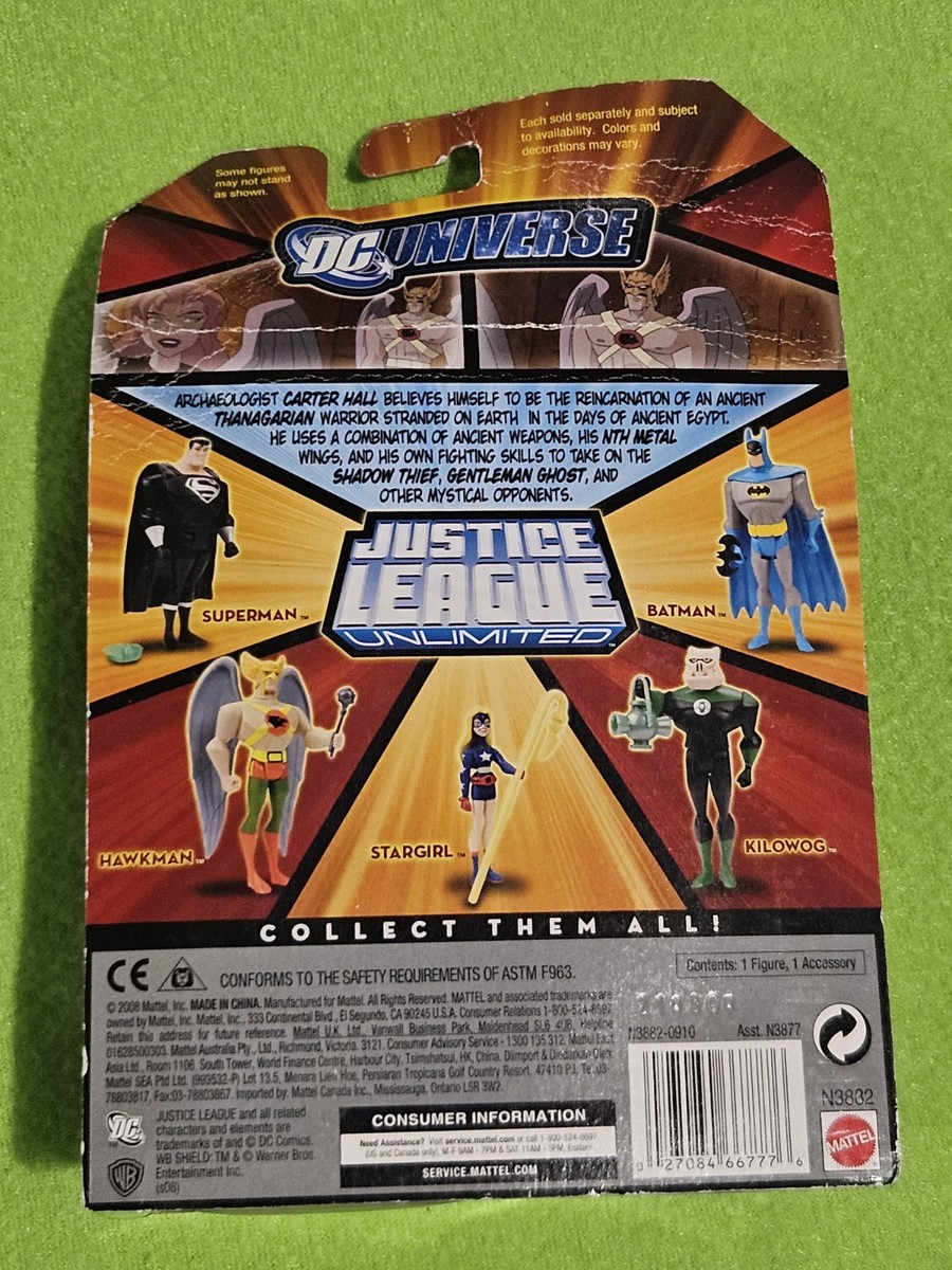 2008 DC Universe Fan Collection Justice League Unlimited HAWKMAN