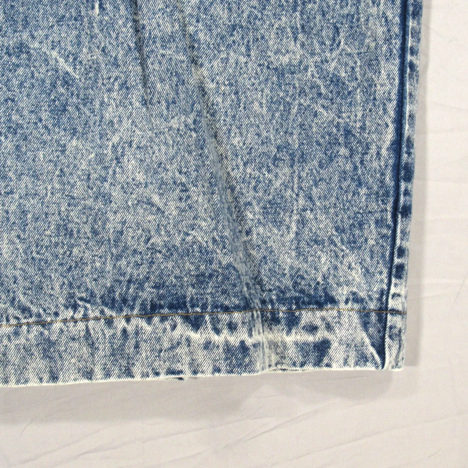 Falda Jean DE COLECCIÓN VENEZIA Original Ropa Deportiva ÁCIDO DENIM Plisada DETALLE DE BOTÓN Talla 12 Foto 4 de 4