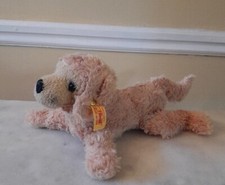 Steiff Golden Retriever Approx. 10" Long Plush Stuffed Animal Puppy Dog READ