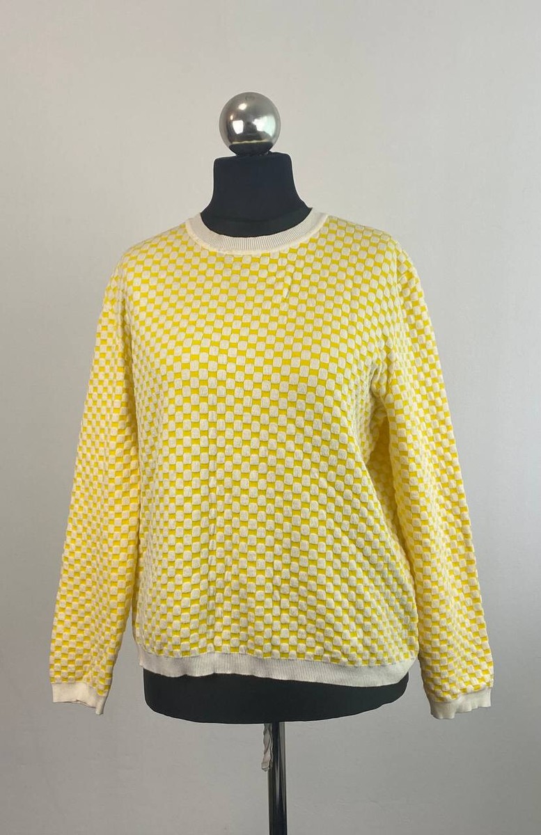 【送料&関税込】Marni Polka Dot Crewneck Sweater MARNI SUMMER EDITION 2014 Yellow Whate Polka Dot Long Sleeve