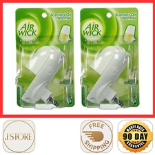 Air Wick plug in Scented Oil Warmer, White, 2 Count, Essential Oils, Freshener
