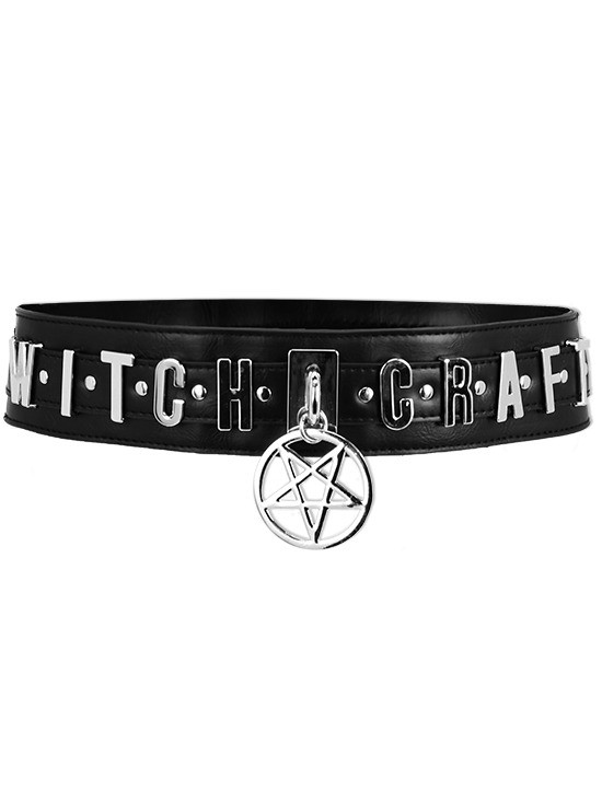 Restyle Witchcraft Pentagram Goth Punk Occult Vegan Leather