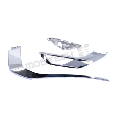 NEW 3PCS For Mitsubishi Outlander Right Front Bumper Chrome Molding Trim Strip