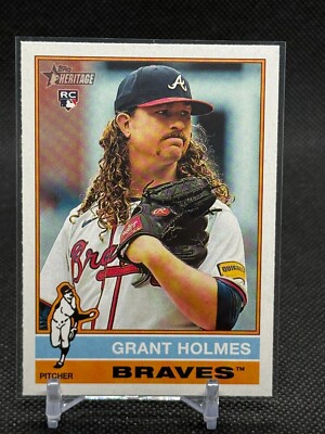 2025 Topps Heritage Grant Holmes ROOKIE #22 - Atlanta Braves