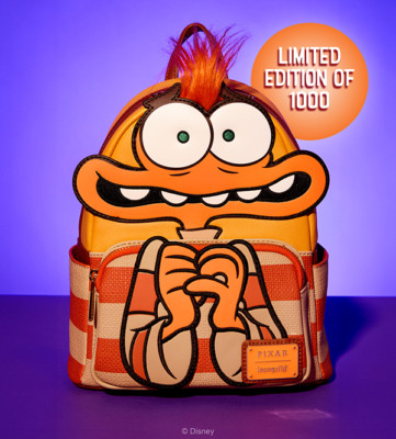 ANXIETY Loungefly Inside Out 2 Cosplay Mini Backpack Pixar Disney