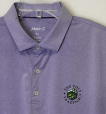 The Golf Practice  Johnnie-O Polo Shirt Men's XL Purplestone S/S Polyester