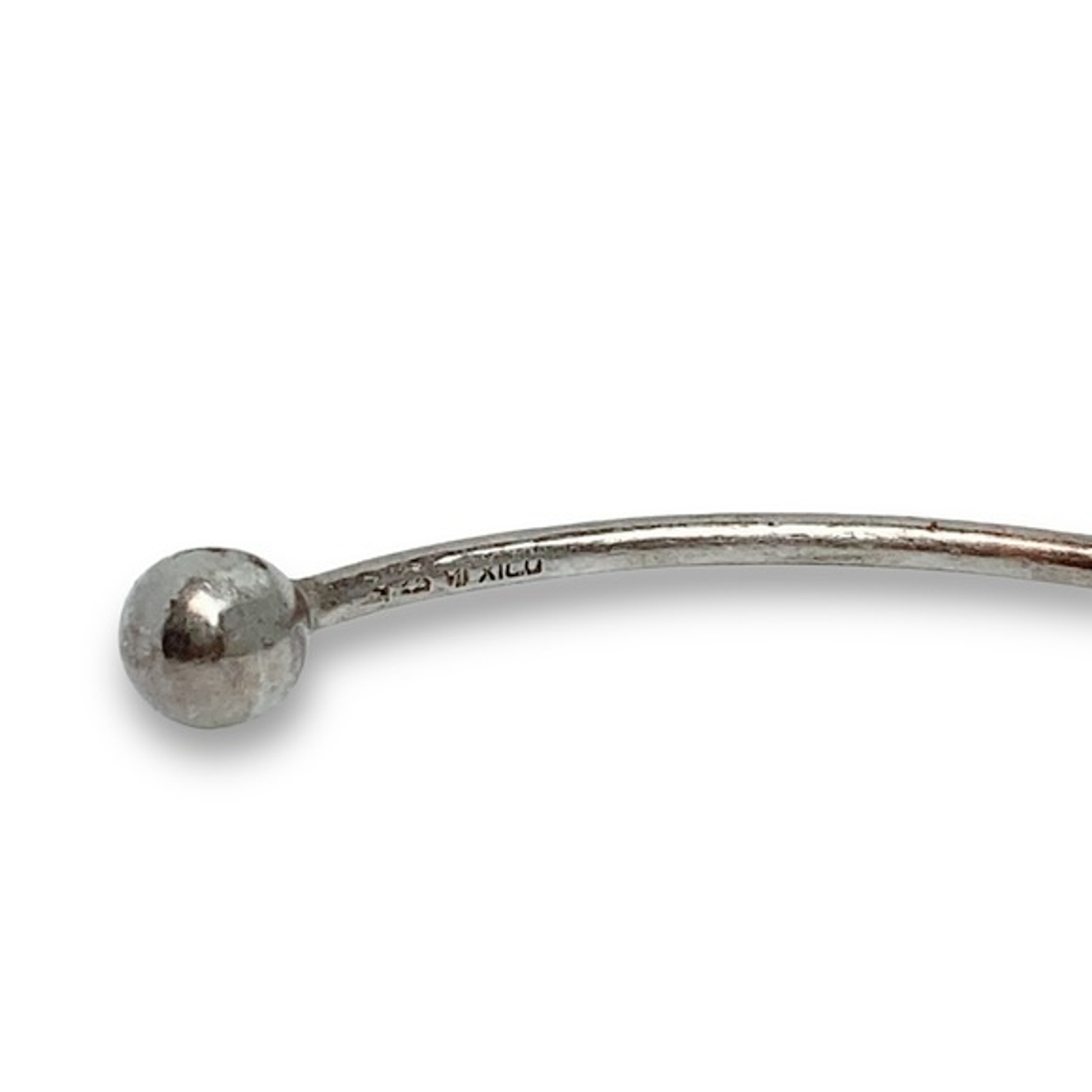 FLAWED Mexican 925 Solid Sterling Silver Collar L… - image 6