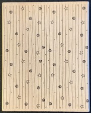 Hero Arts Sparkle Background Rubber Stamp Stars Swirls