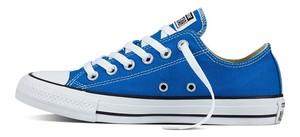 converse basse azzurre