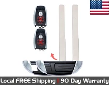 2x New Replacement Key Fob Remote uncut Insert Blade For Select Lincoln Vehicles