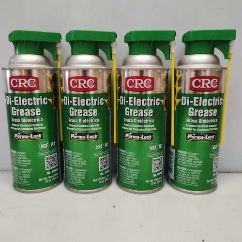 Qty 4 CRC 03082 DiElectric Grease, 10 Oz Can, Opaque White 2 NLGI