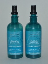 2 BATH BODY WORKS AROMATHERAPY OCEAN WAVES BERGAMOT CEDARWOOD OIL MIST SPRAY