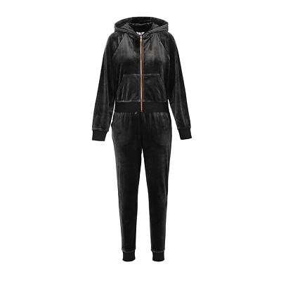 Miso Womens Velour Tracksuit Sports Casual Set Hooded