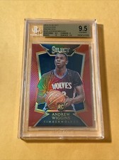 2014 Select Andrew Wiggins Rookie Red Prizm /149 BGS not PSA 9 .5 Warriors