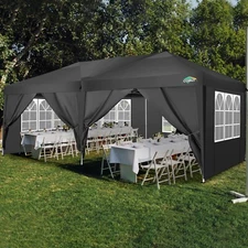 COBIZI 10x20 Pop Up Canopy Tent with Removable Sidewalls Protable Outdoor Gazebo