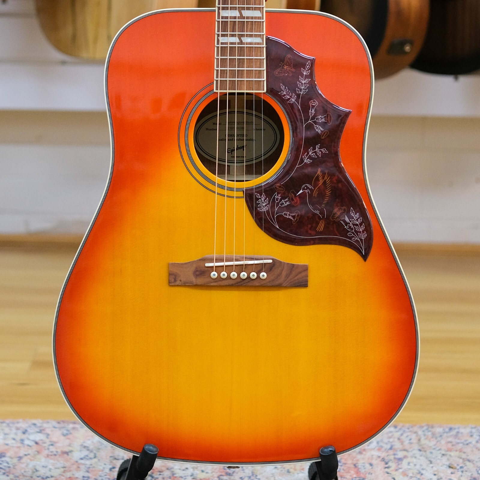 Epiphone Hummingbird Studio Acoustic Electric Guitar (Faded Cherry) eBay