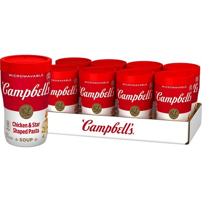 Campbell's Sipping Soup   Chicken Soup & Star Shaped Pasta, 10.75 (Case of 8)