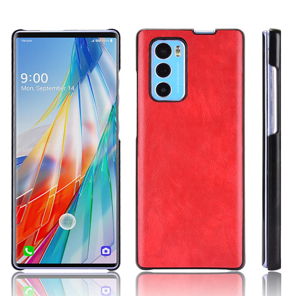 Phone Case Solid Color Back Cover Wear-resistant Retro Shell for LG Wing 5G