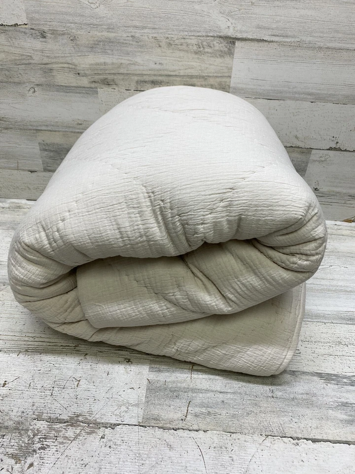 Bonito cobertor acolchado natural Dobby King lino diamante colección Hotel Collection Foto 4 de 4