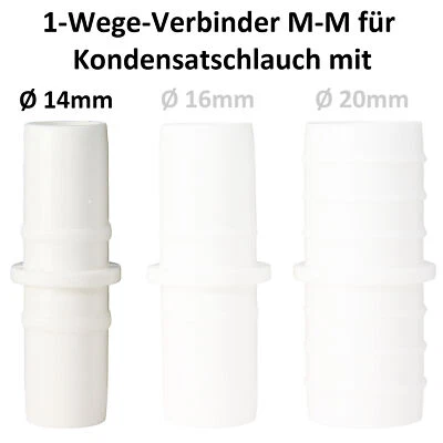 KLIMA-B2B 1-Wege Vertikal-Verbinder M für Kondensatschlauch Ø 14mm, u.a.b. Klimaanlagen